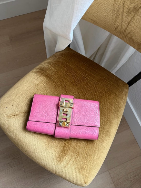 Hermes Handbags - Hermès Medor Clutch / Wallet – Pink Leather